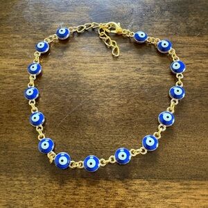 Evil Eye Adjustable Alloyed Foot Chain Women Ankle Drop Turkish Evil Eye